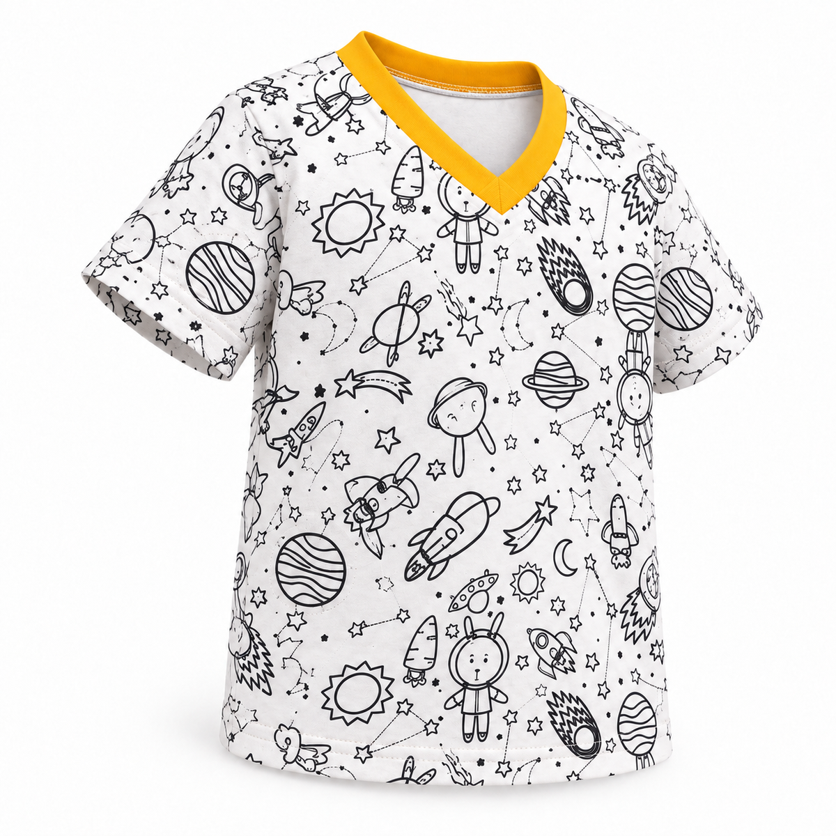 Pijama Infantil Pinta & Lava para Colorir | Lili Picolé