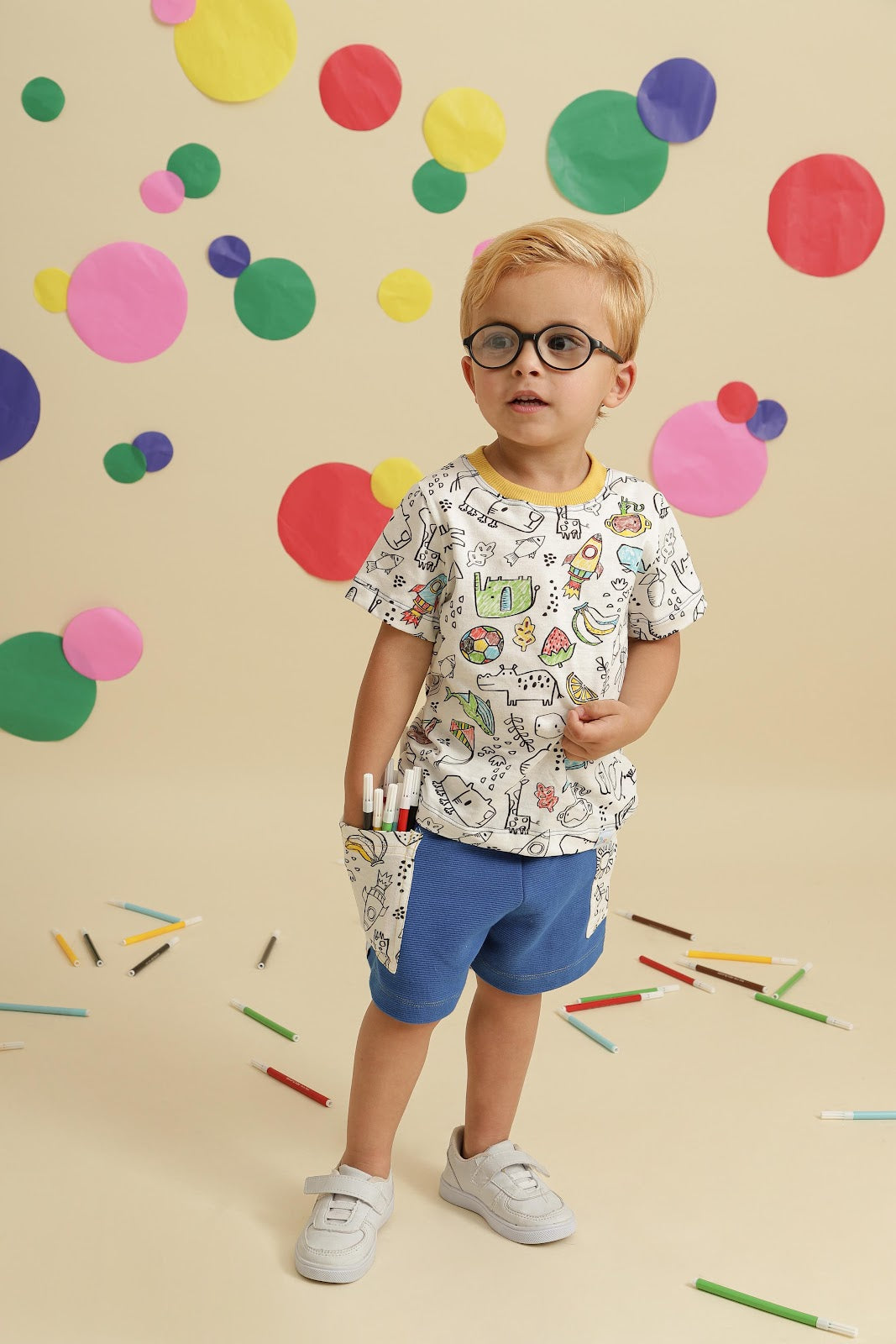 Conjunto Infantil Pinta & Lava para Colorir