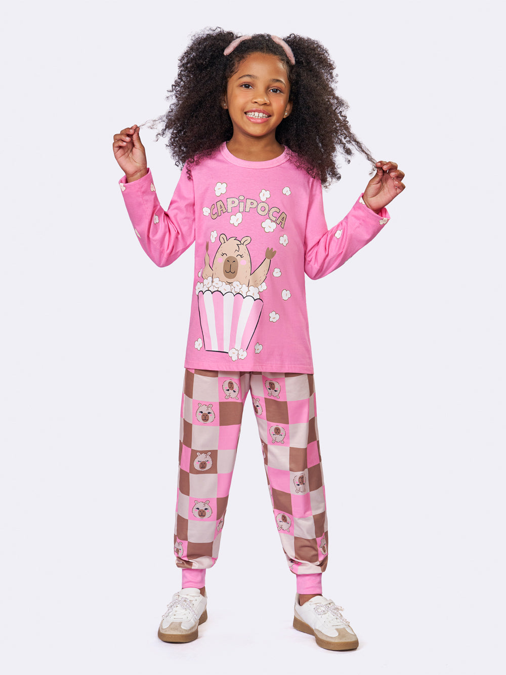 Pijama Infantil Capivara Capipoca Glitter | Lili Picolé