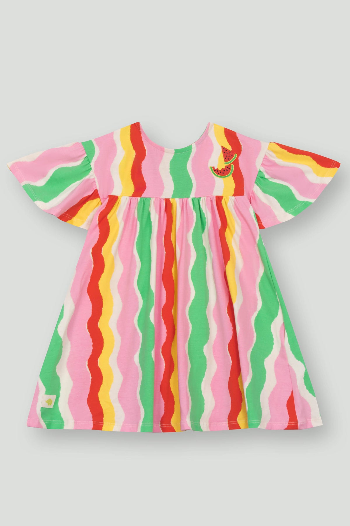 Vestido Manga Curta Infantil Melancia | Lili Picolé