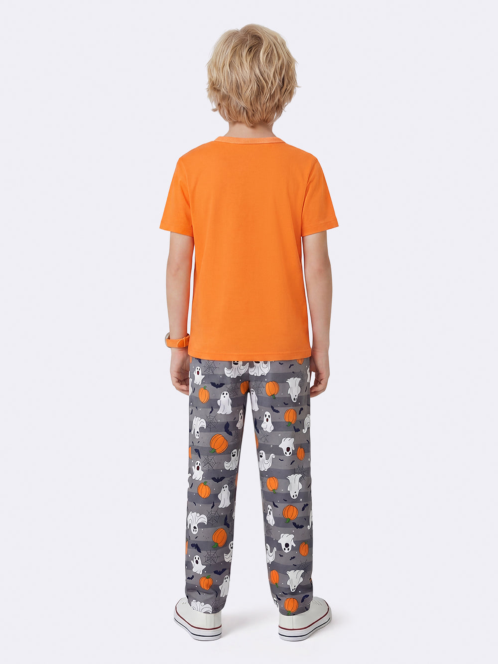 Pijama Infantil Halloween Camiseta e Calça Menino, costas