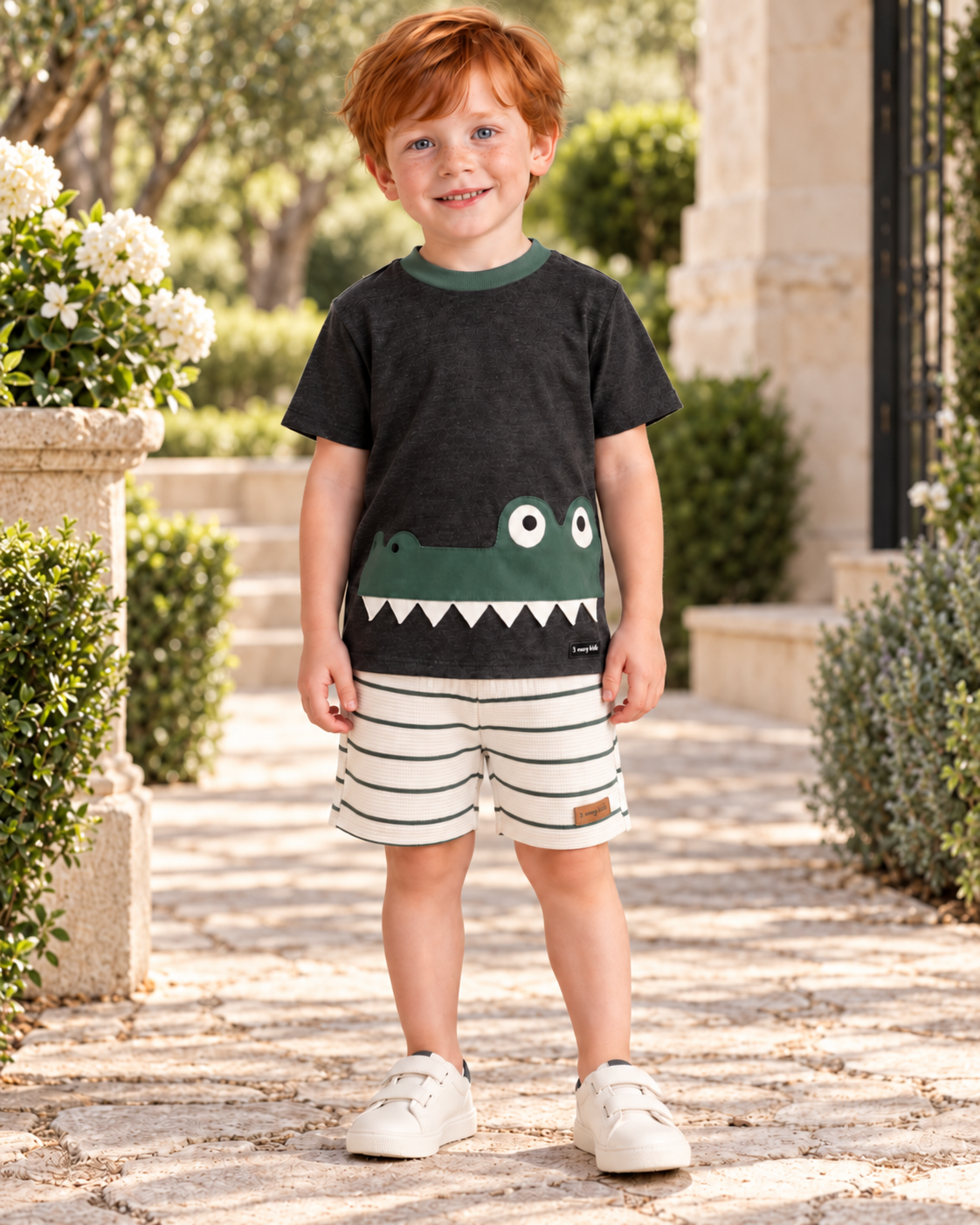 Conjunto Infantil Jacaré Verde