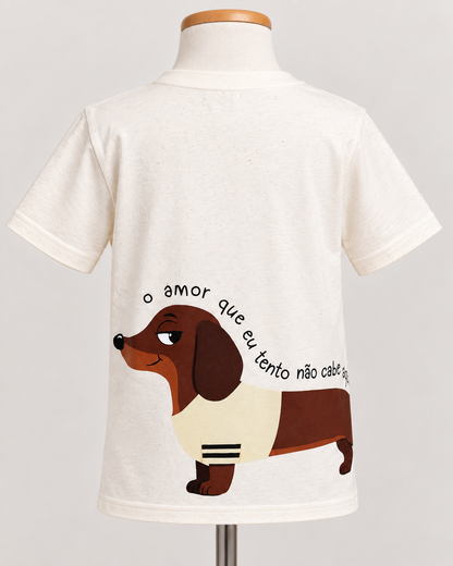 Camiseta Infantil Pet com Bolso Frontal | Lili Picolé
