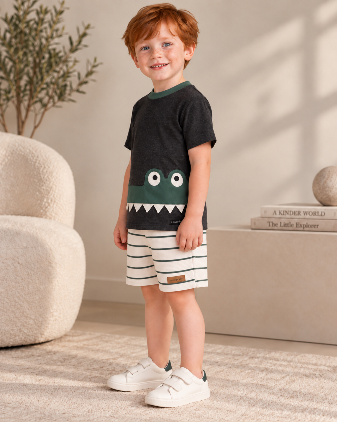 Conjunto Infantil Jacaré Verde