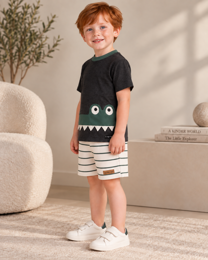Conjunto Infantil Jacaré Verde