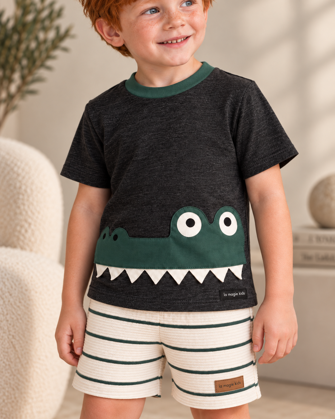 Conjunto Infantil Jacaré Verde
