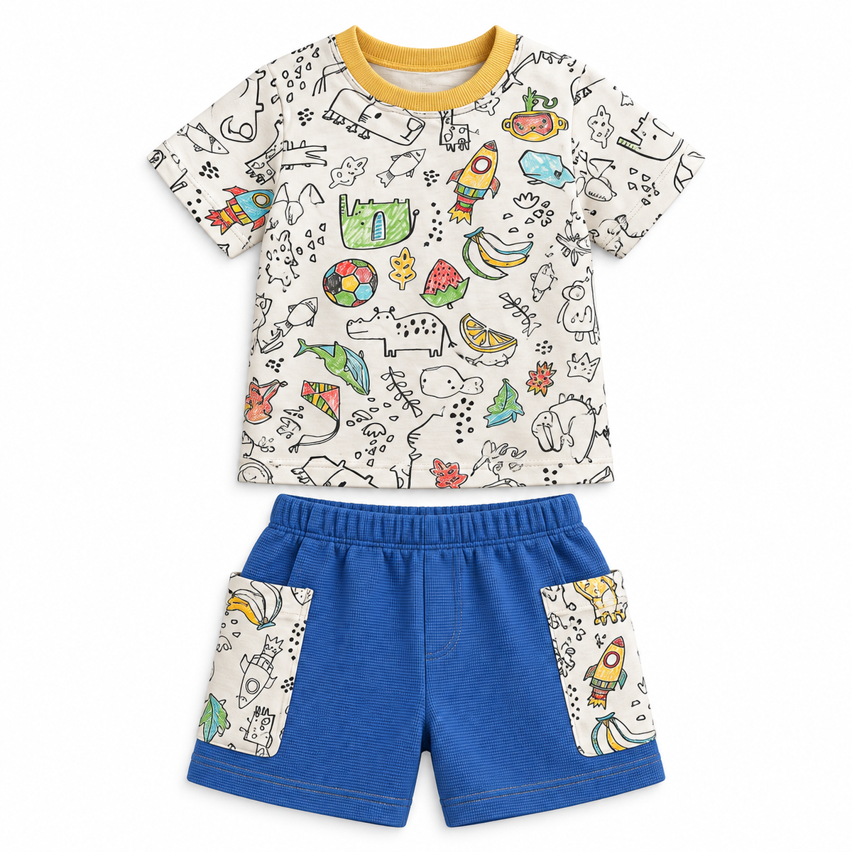 Conjunto Infantil Pinta & Lava para Colorir