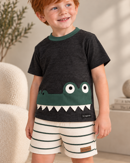 Conjunto Infantil Jacaré Verde