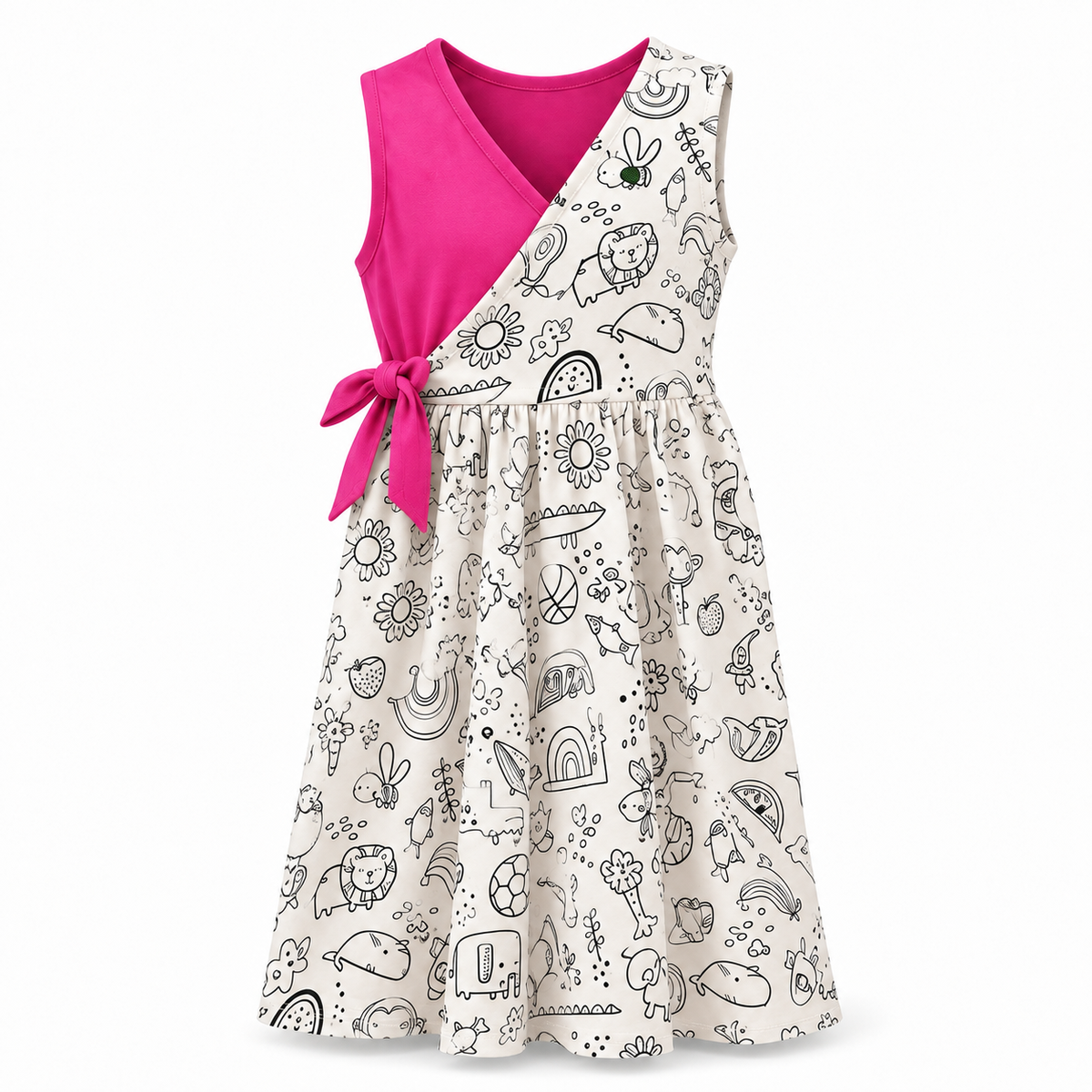 Vestido Infantil Pinta & Lava para Colorir