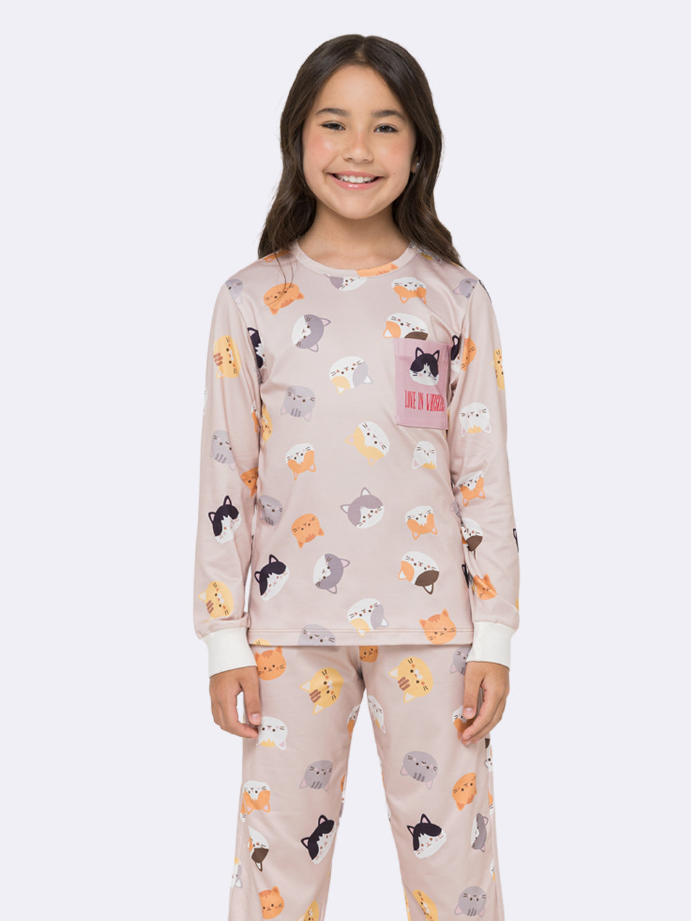 Pijama Infantil Gatinhos Perfect Touch | Lili Picolé