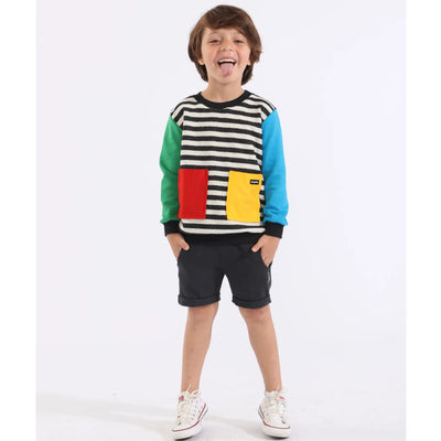 Blusão Infantil Multicolorido Listrado | Lili Picolé
