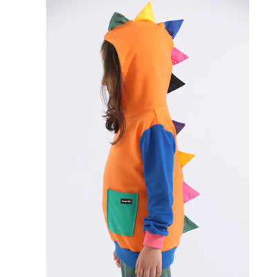 Casaco Infantil Dino Colorido com Capuz | Lili Picolé
