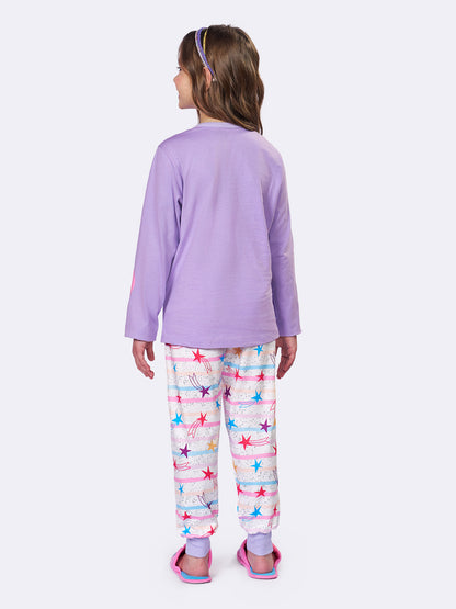 Pijama Infantil Unicórnio Estrelado | Lili Picolé