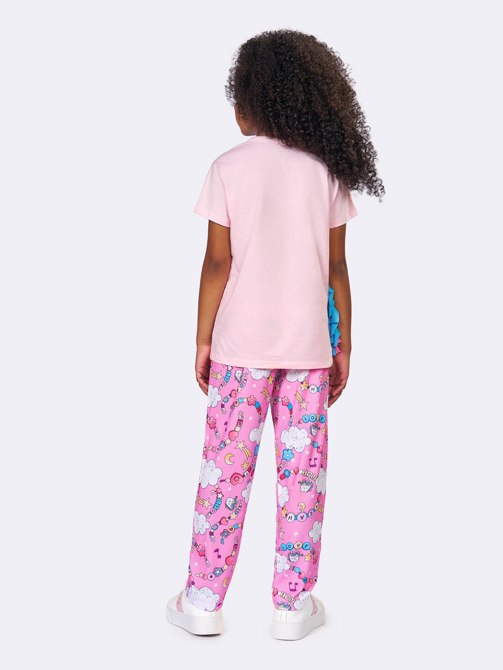 Pijama Infantil Unicórnio Rosa Manga Curta | Lili Picolé