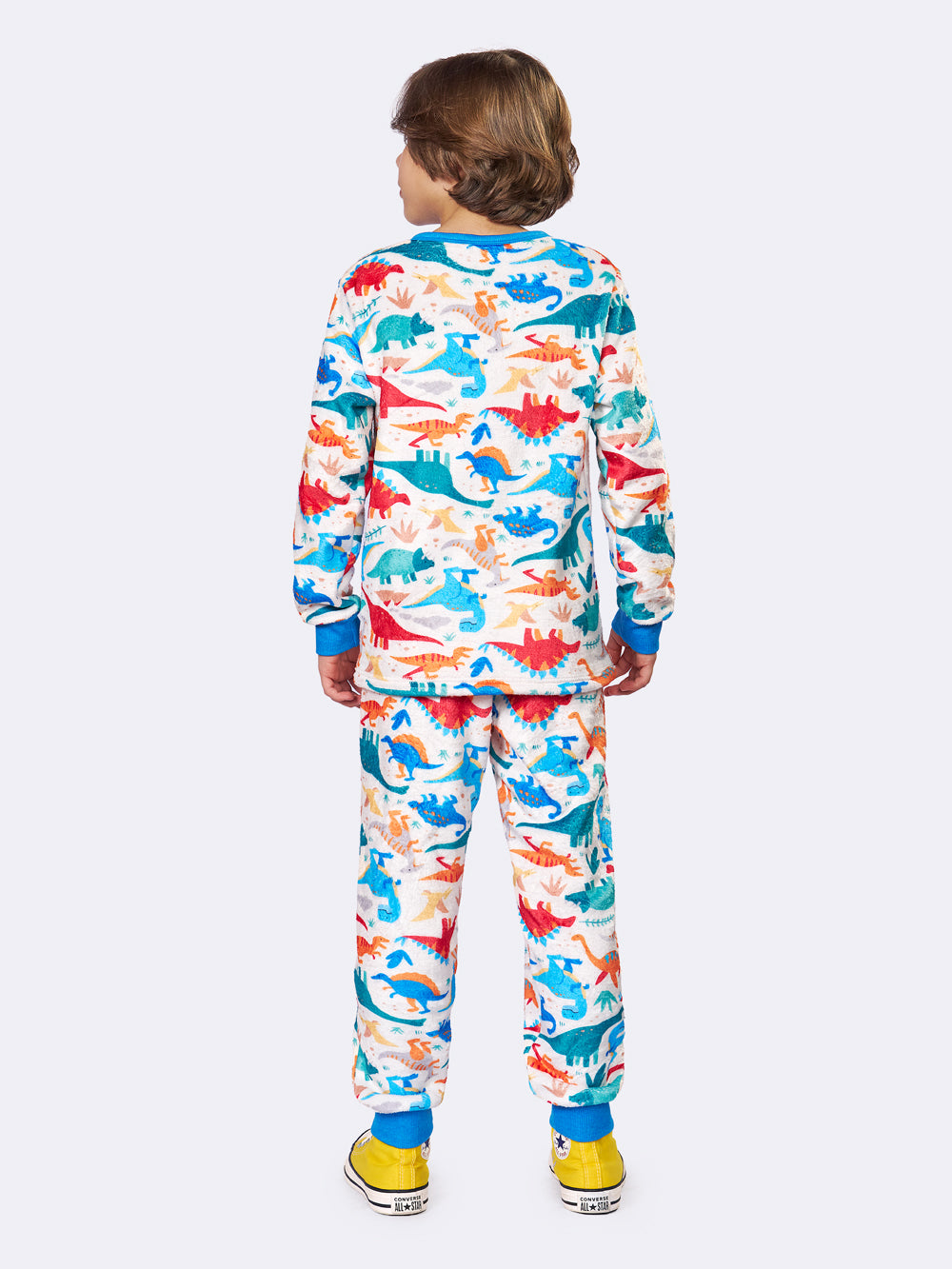 Pijama Fleece Dinossauros Coloridos | Lili Picolé