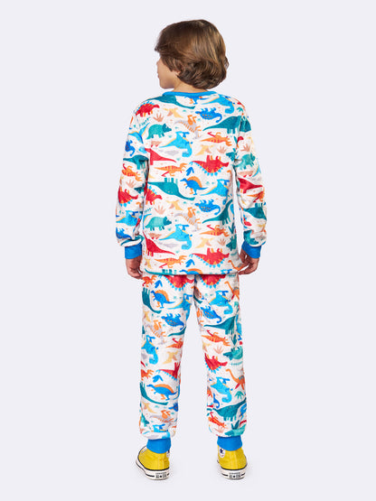 Pijama Fleece Dinossauros Coloridos | Lili Picolé