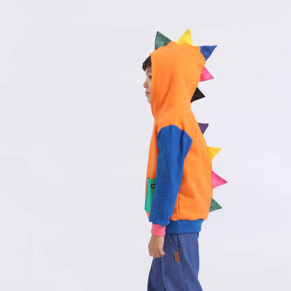 Casaco Infantil Dino Colorido com Capuz | Lili Picolé