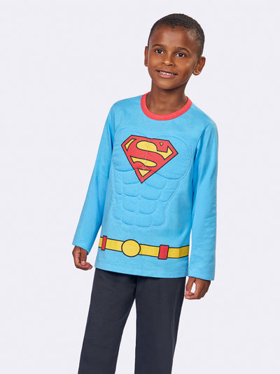 Pijama Infantil Superman Manga Longa | Lili Picolé