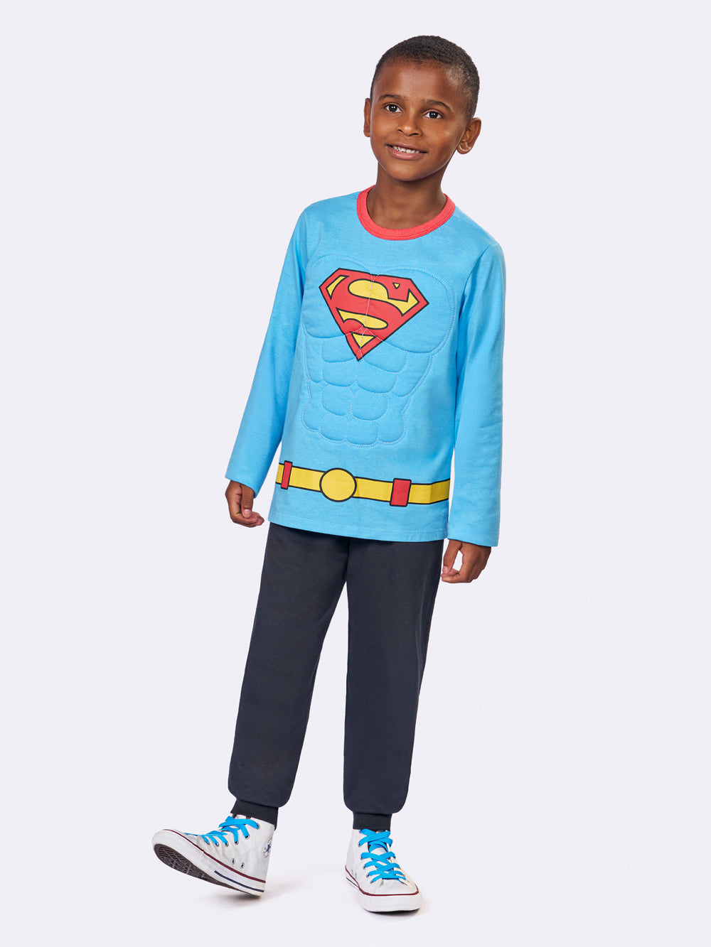 Pijama Infantil Superman Manga Longa | Lili Picolé