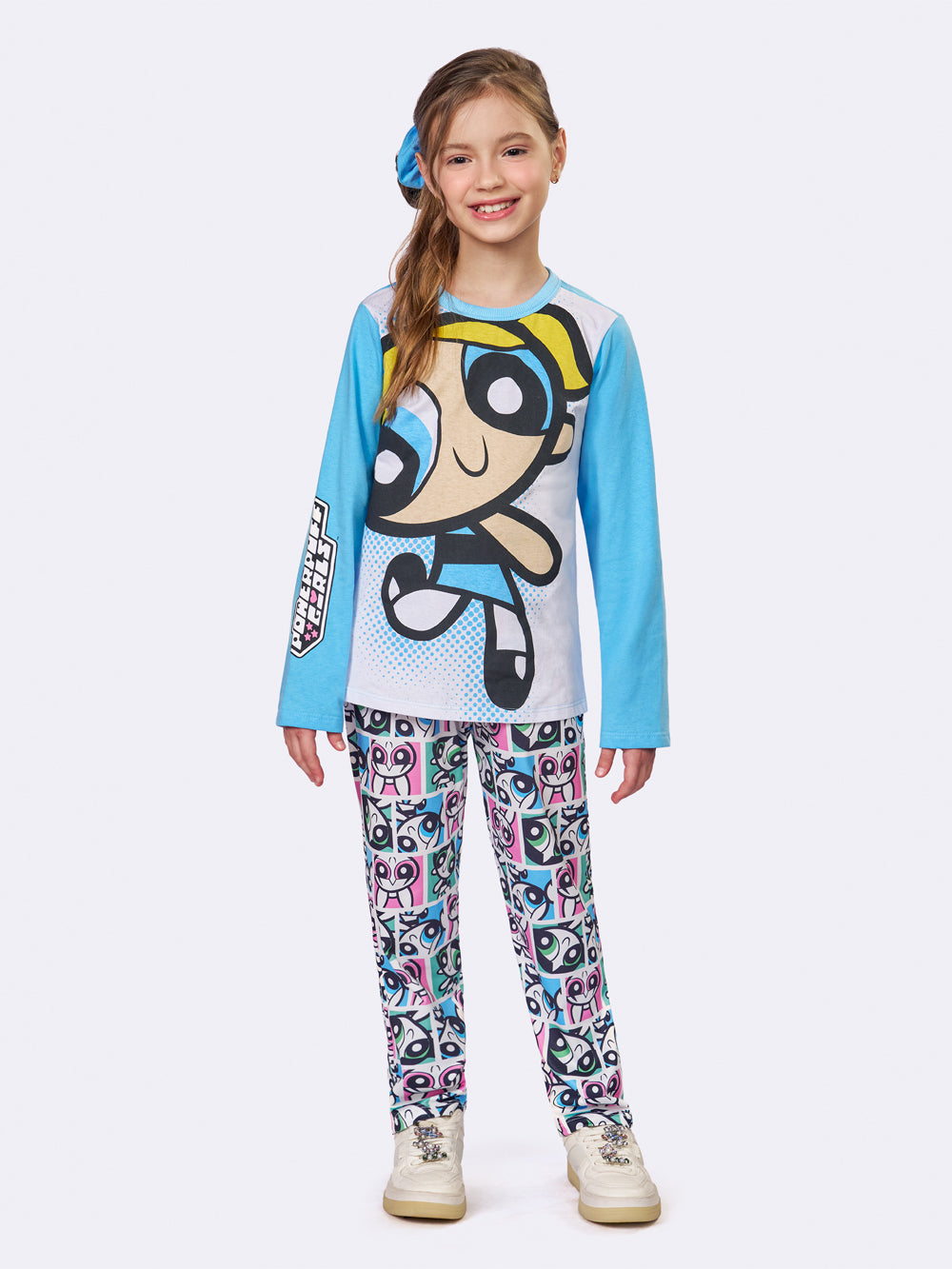 Pijama Infantil Docinho com Laço de Cabelo | Lili Picolé