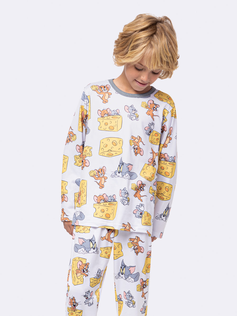 Pijama Infantil Jerry Queijo Manga Longa | Lili Picolé