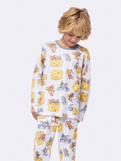 Pijama Infantil Jerry Queijo Manga Longa | Lili Picolé