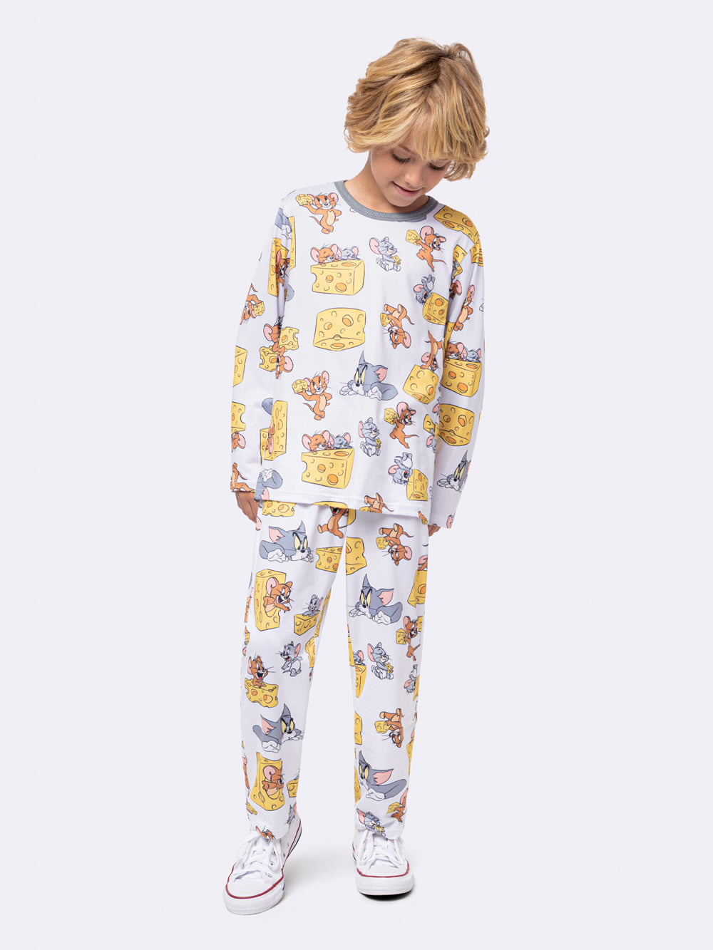 Pijama Infantil Jerry Queijo Manga Longa | Lili Picolé