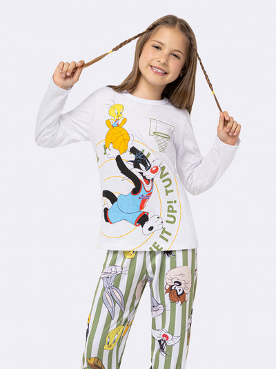 Pijama Infantil Looney Tunes Manga Longa | Lili Picolé