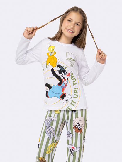 Pijama Infantil Looney Tunes Manga Longa | Lili Picolé