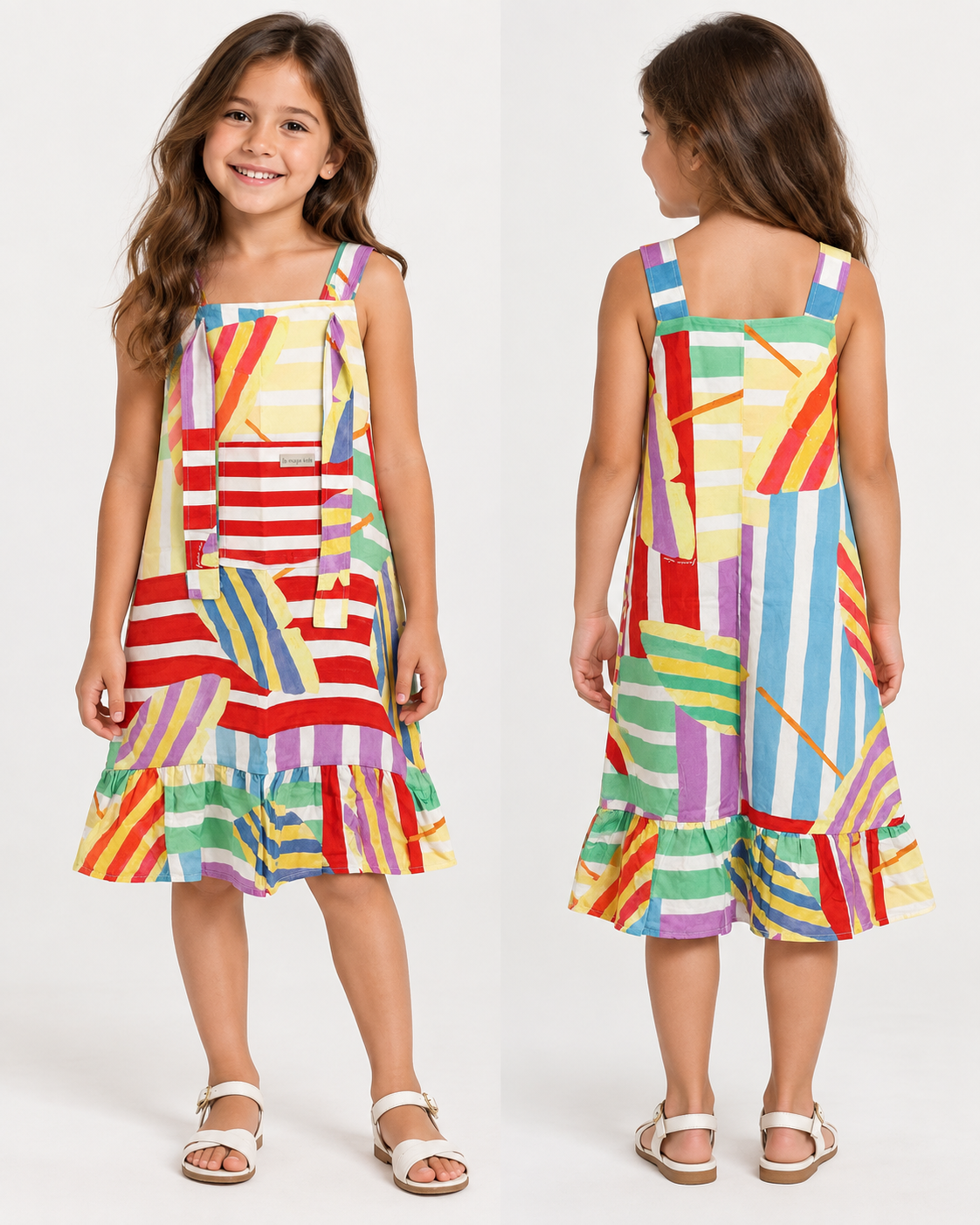 Vestido Infantil Praia Colorido | Lili Picolé