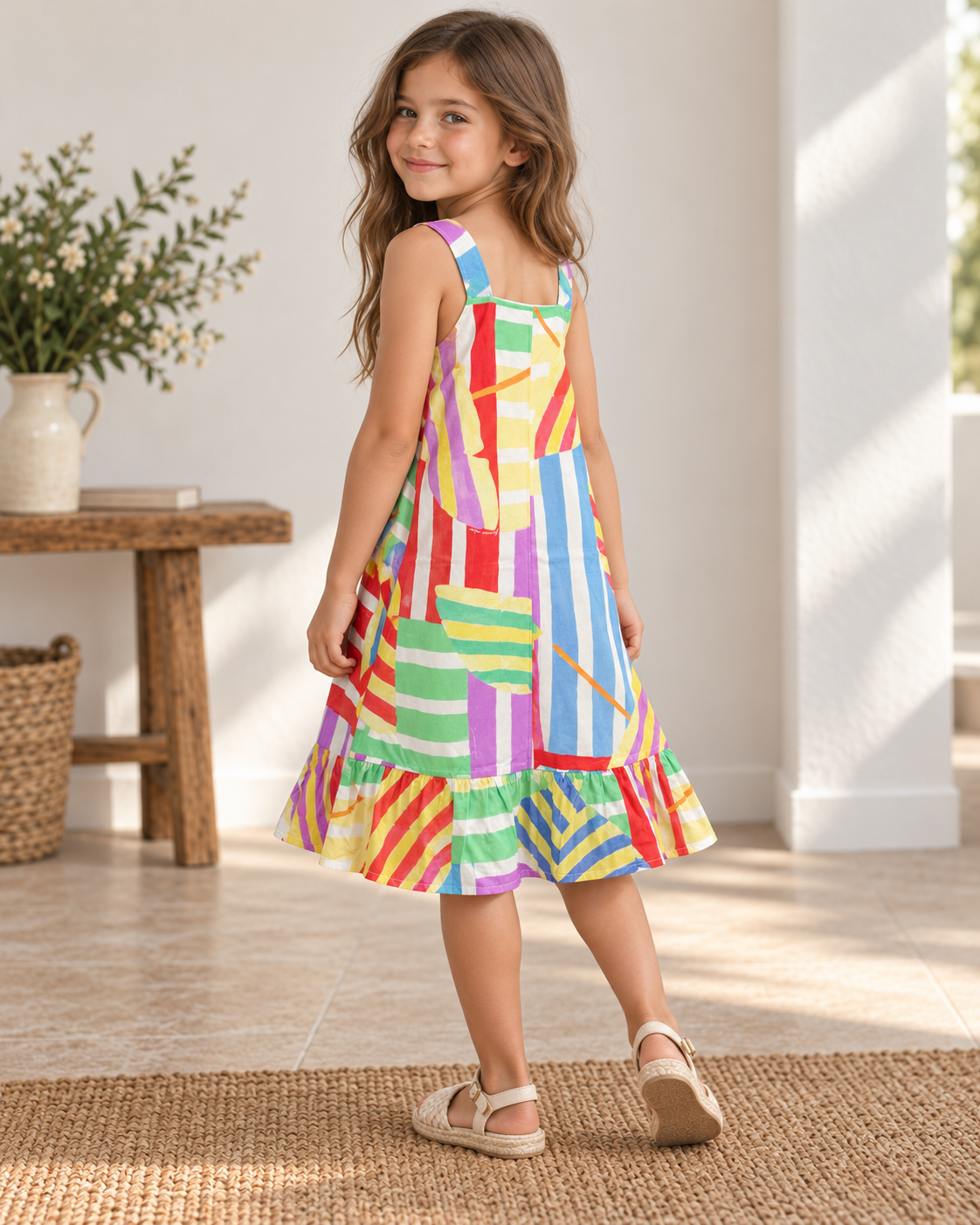 Vestido Infantil Praia Colorido | Lili Picolé