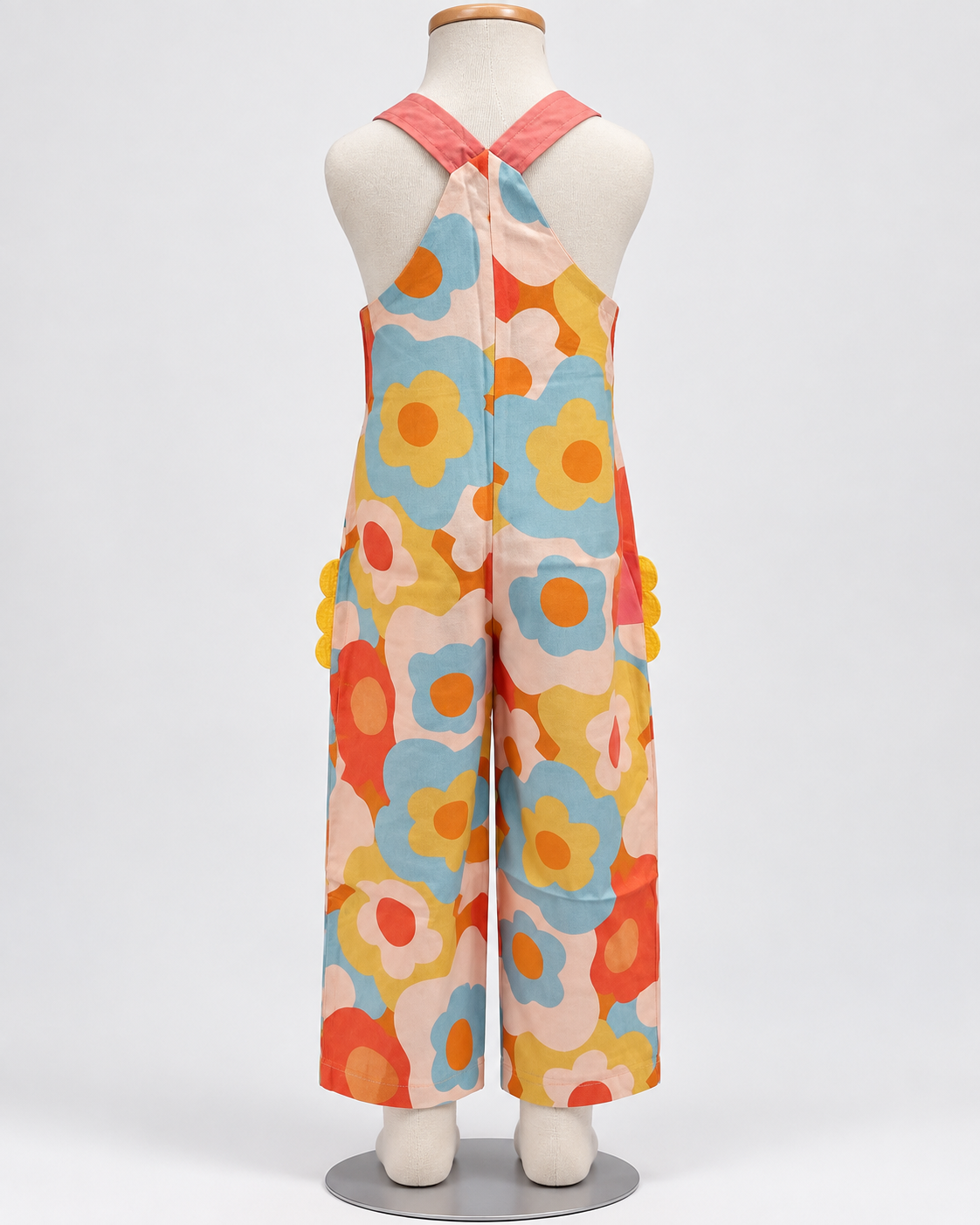 Jardineira Infantil Floral Alça Rose | Lili Picolé