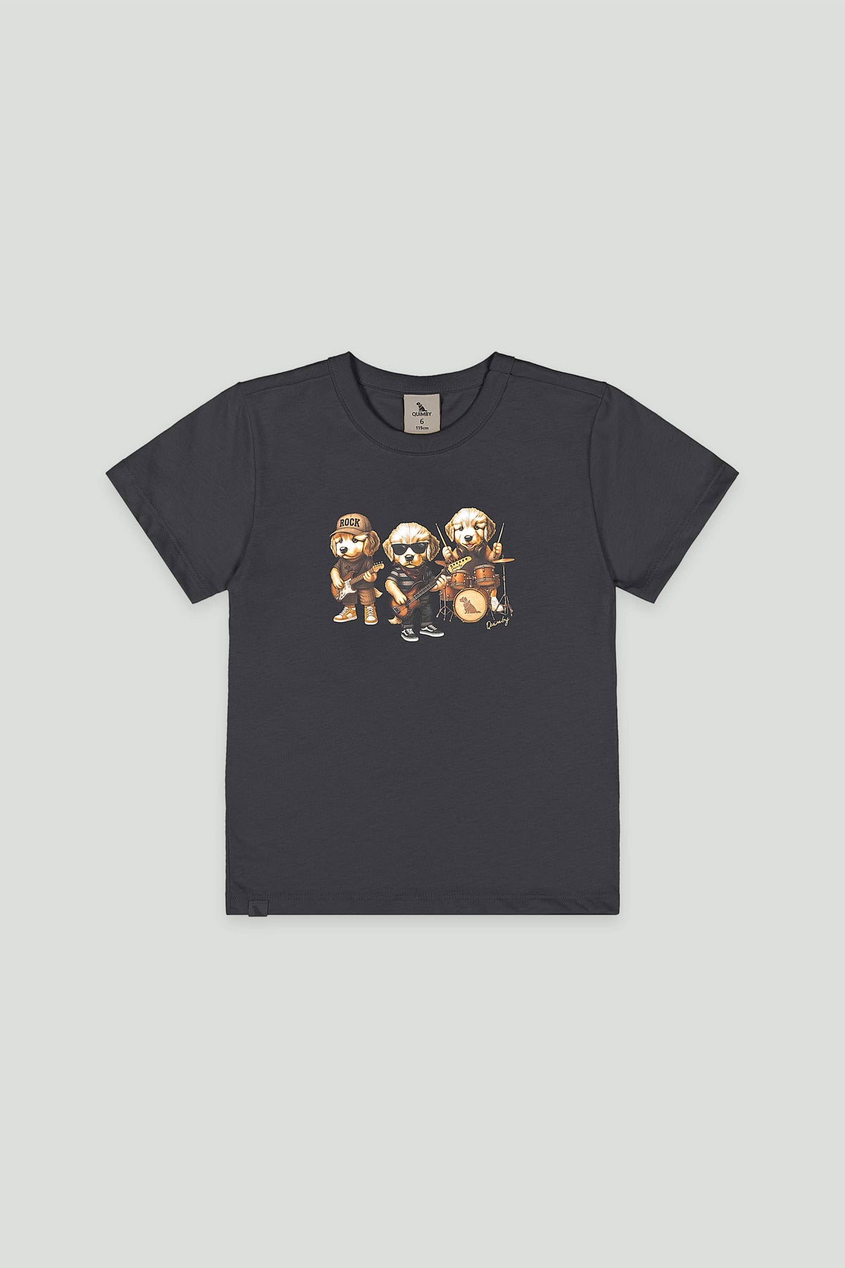 Camiseta Infantil Banda Chumbo Ébano | Lili Picolé