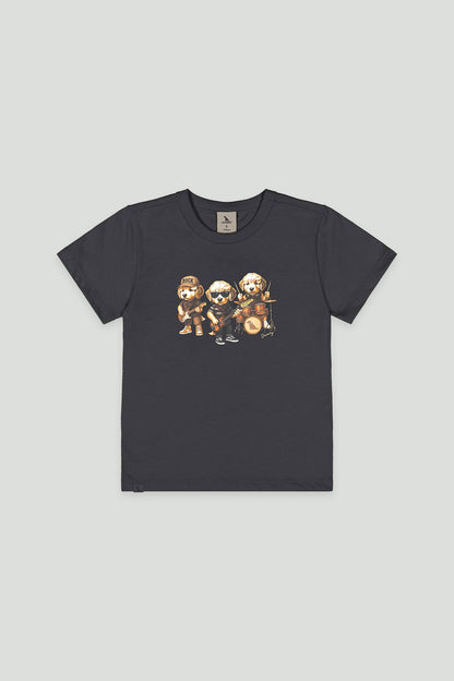 Camiseta Infantil Banda Chumbo Ébano | Lili Picolé