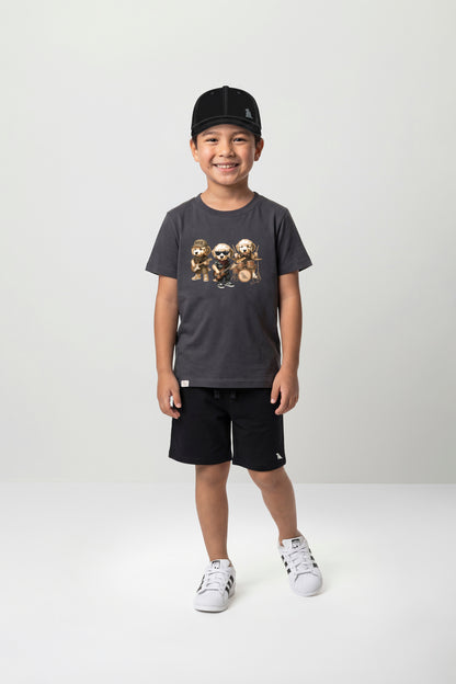 Camiseta Infantil Banda Chumbo Ébano | Lili Picolé