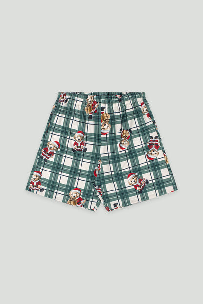 Pijama Infantil Natal Camiseta e Bermuda Menino | Lili Picolé