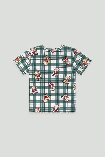 Pijama Infantil Natal Camiseta e Bermuda Menino | Lili Picolé