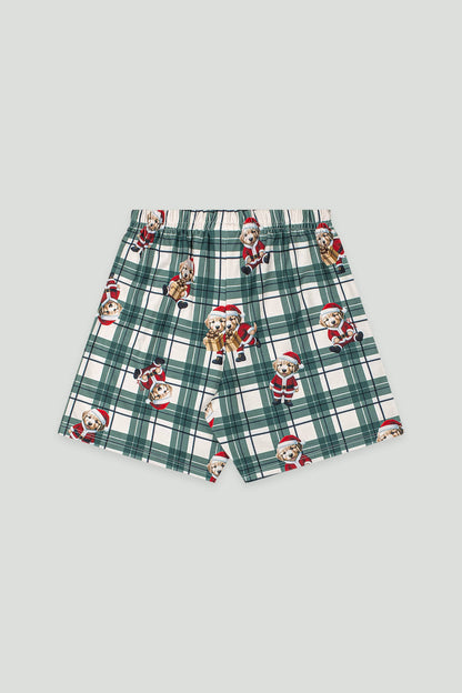 Pijama Infantil Natal Camiseta e Bermuda Menino | Lili Picolé
