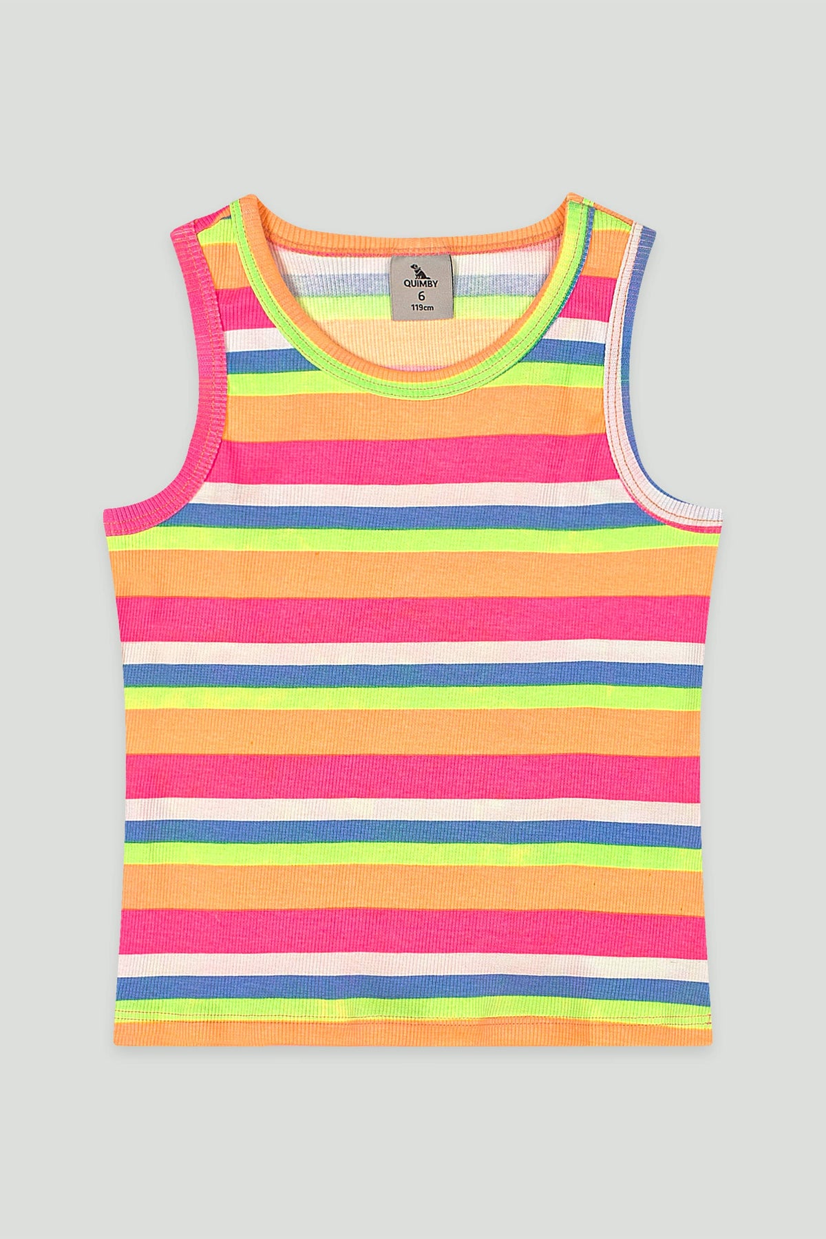 Conjunto Infantil Ribana Listrado com Saia e Short | Lili Picolé