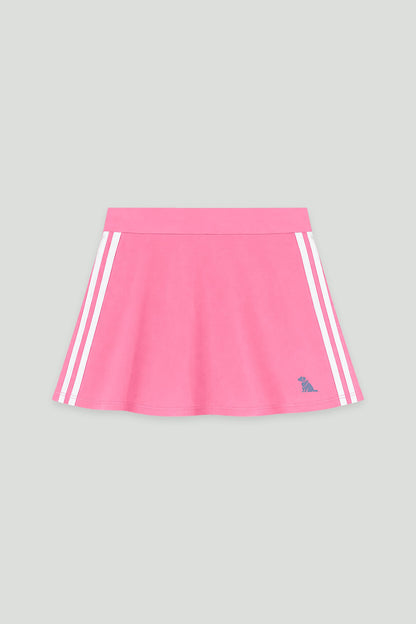 Conjunto Infantil Fitness Blusa e Saia-Short Rosa | Lili Picolé