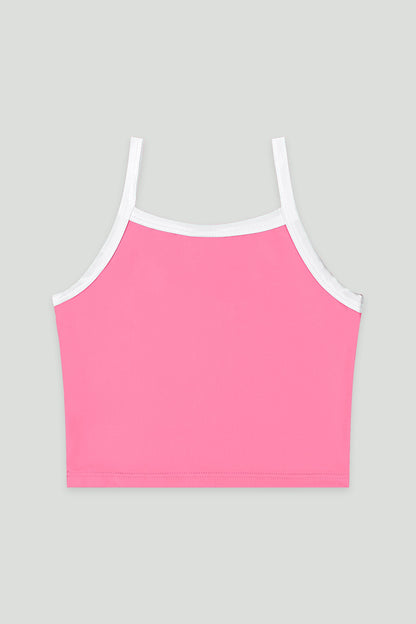 Conjunto Infantil Fitness Blusa e Saia-Short Rosa | Lili Picolé