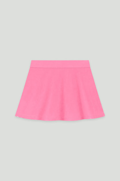 Conjunto Infantil Fitness Blusa e Saia-Short Rosa | Lili Picolé