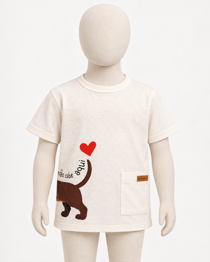 Camiseta Infantil Pet com Bolso Frontal | Lili Picolé