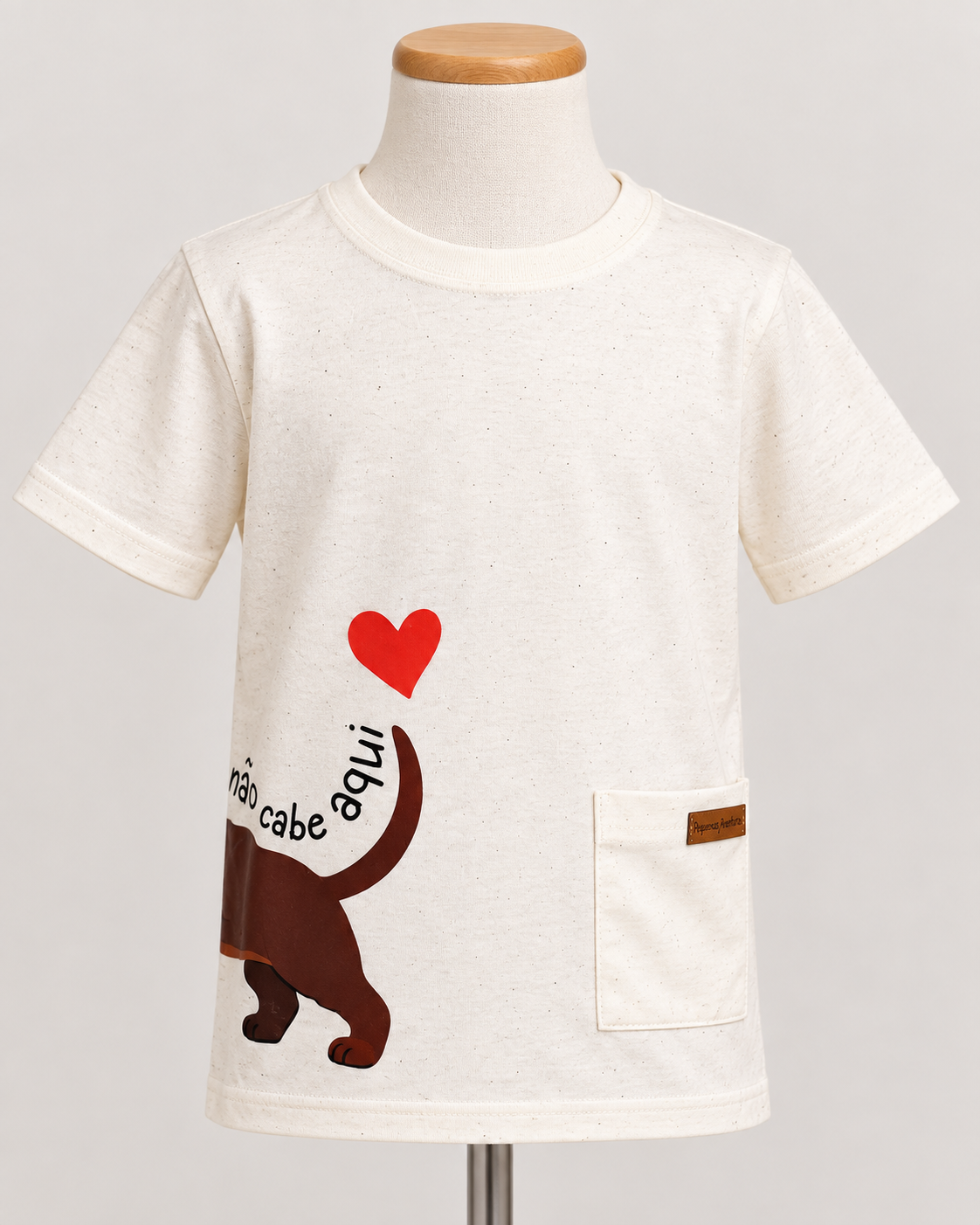 Camiseta Infantil Pet com Bolso Frontal | Lili Picolé