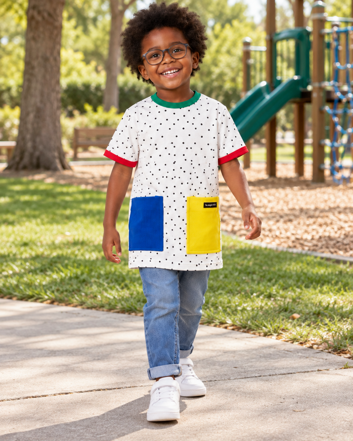 Camiseta Infantil Poá Colorida | Lili Picolé
