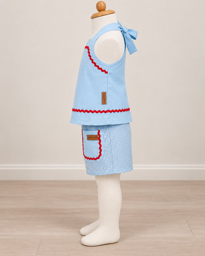 Conjunto Infantil Sianinha Azul | Lili Picolé