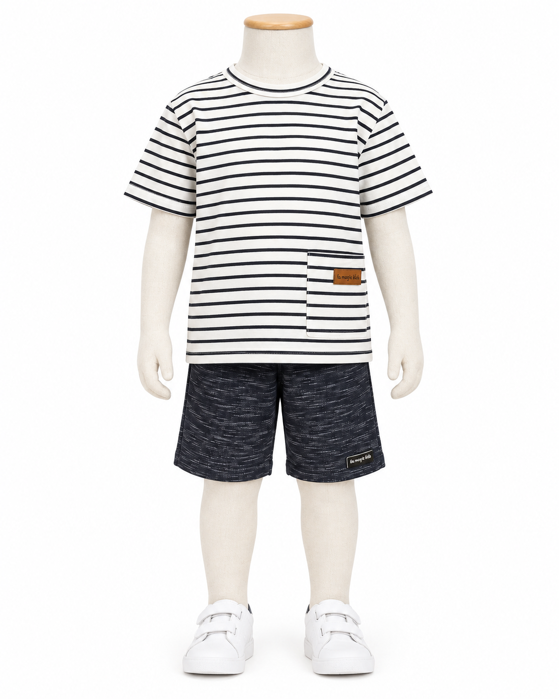 Conjunto Infantil Gatigre Branco e Preto | Lili Picolé