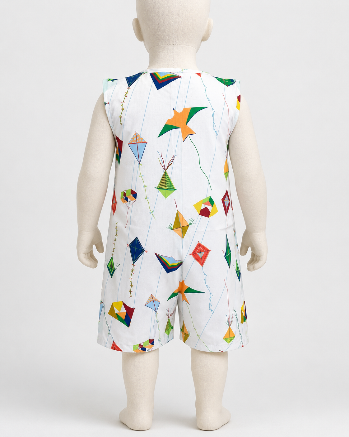 Macacão Infantil Pipa Branco | Lili Picolé