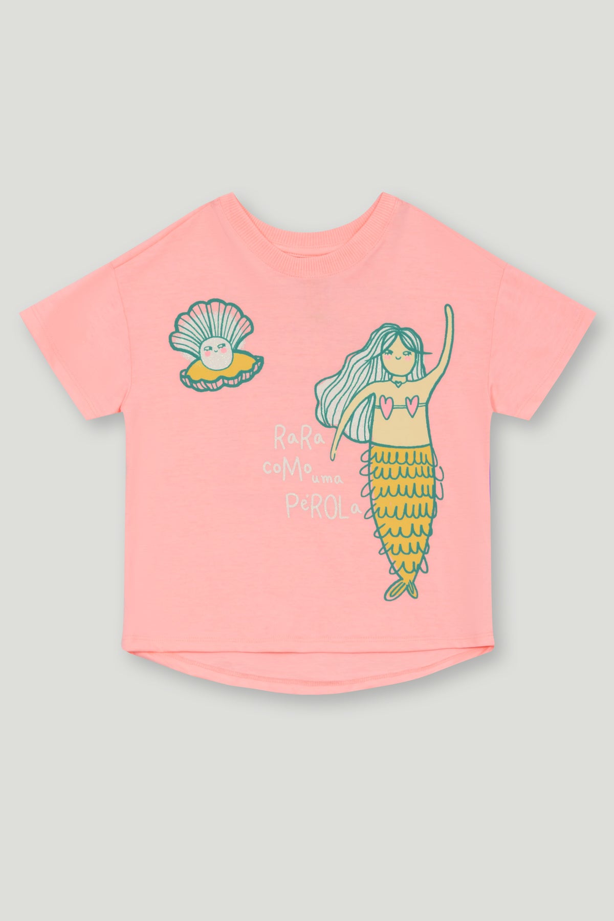 Conjunto Infantil Camiseta e Short Sereia | Lili Picolé