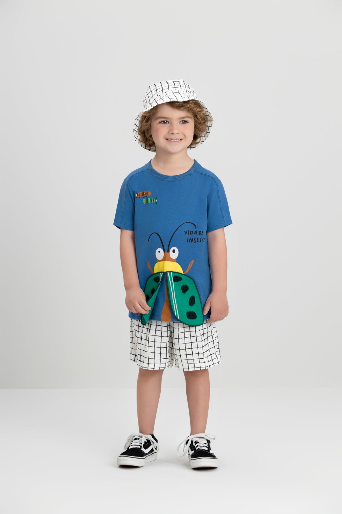 Conjunto Infantil Camiseta e Short Inseto | Lili Picolé